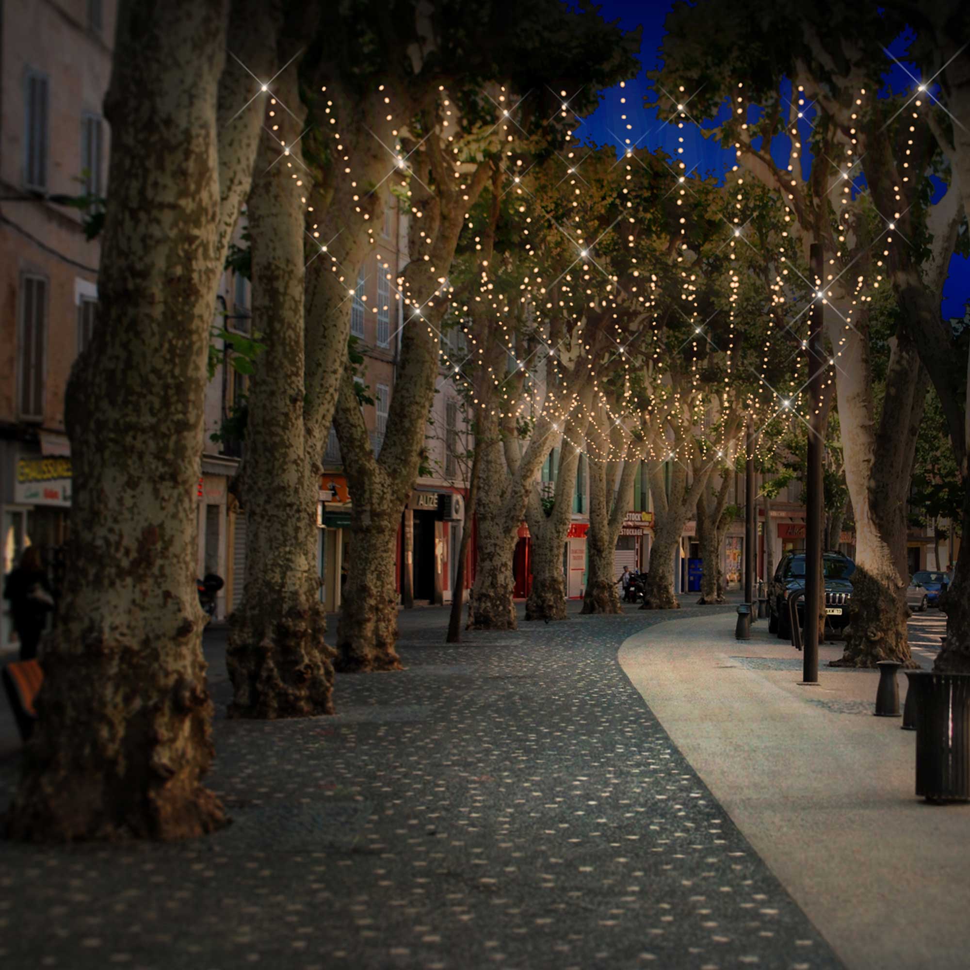 Plafond lumineux fixe H30 x L2m - 230V